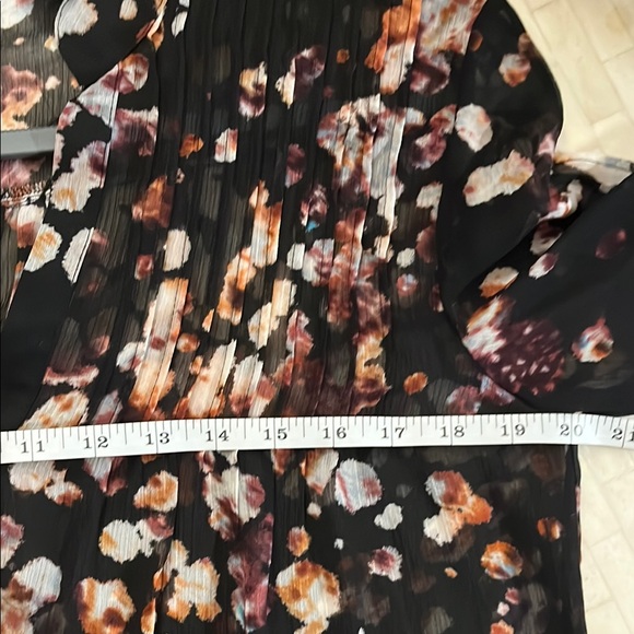 Spense Speckled Sheer Button Down Blouse 3/4 Sleeve size Medium - Picture 8 of 10